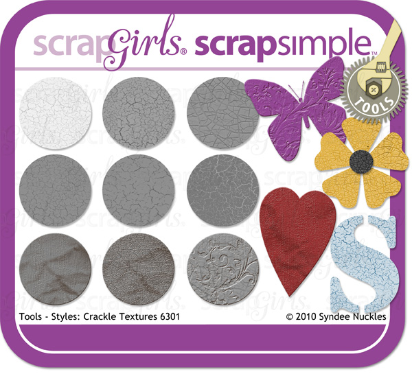 ScrapSimple Tools - Styles: Crackle Textures 6301