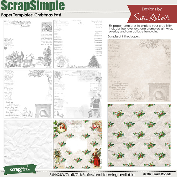 SSPaper Templates - Christmas Past