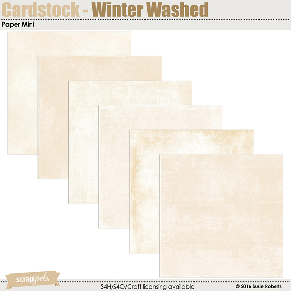 Cardstock - Winter Washed Paper Mini Prev