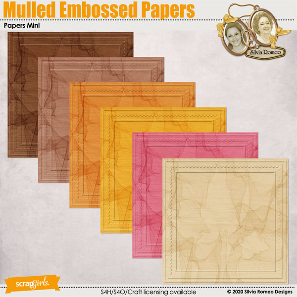 Mulled Embossed Papers by Silvia Romeo