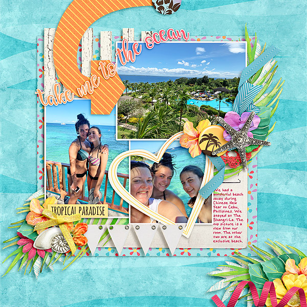CT Layout using Tropicana by Connie Prince