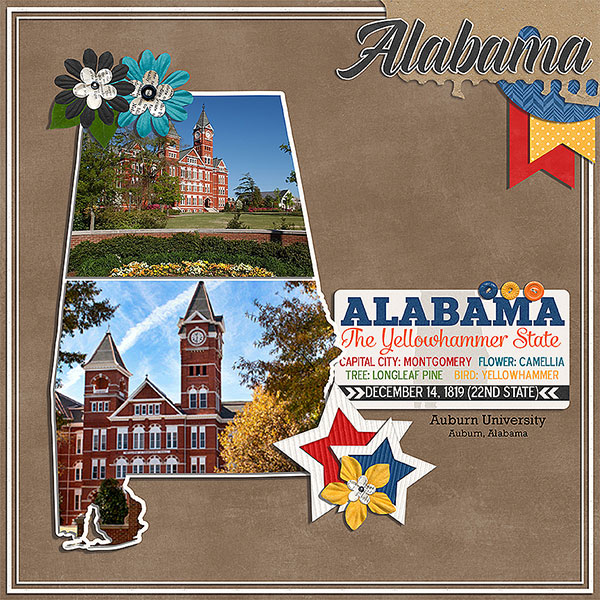CT Layout using Travelogue Alabama by Connie Prince