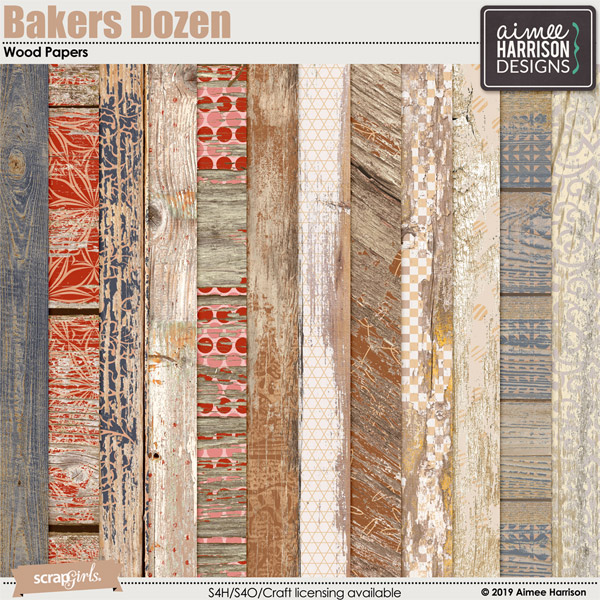 Bakers Dozen Wood Papers