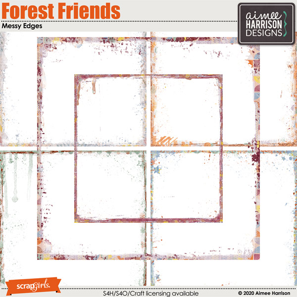 Forest Friends Messy Edges