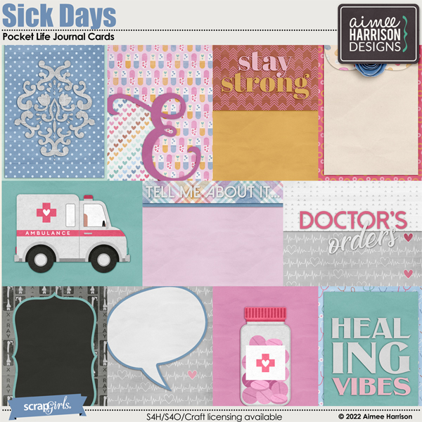 Sick Days Pocket Life Journal Cards