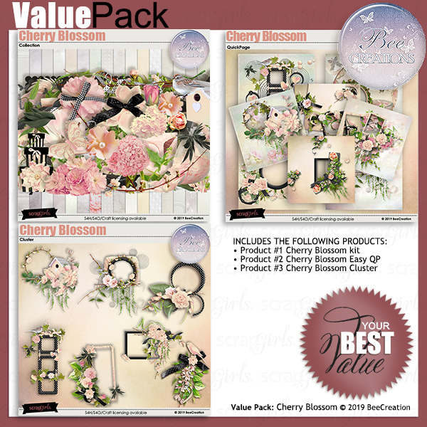 Bee Creation Cherry Blossom Value Pack