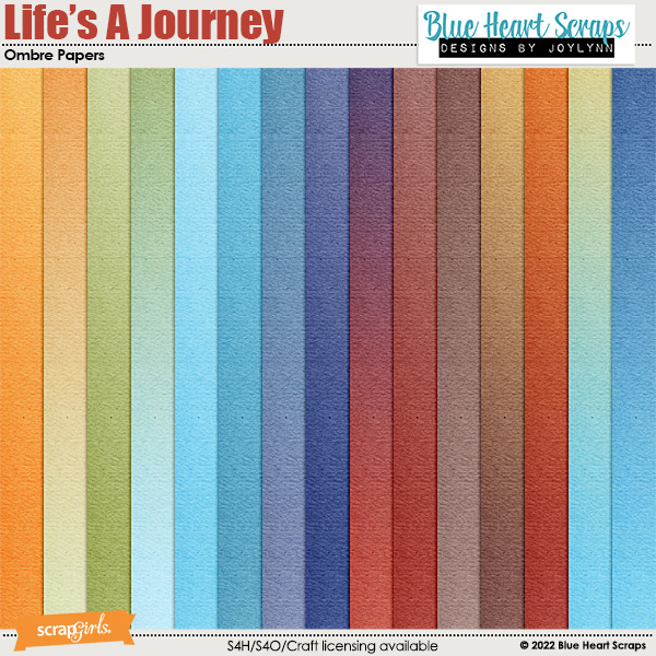 Life's A Journey Ombre Papers