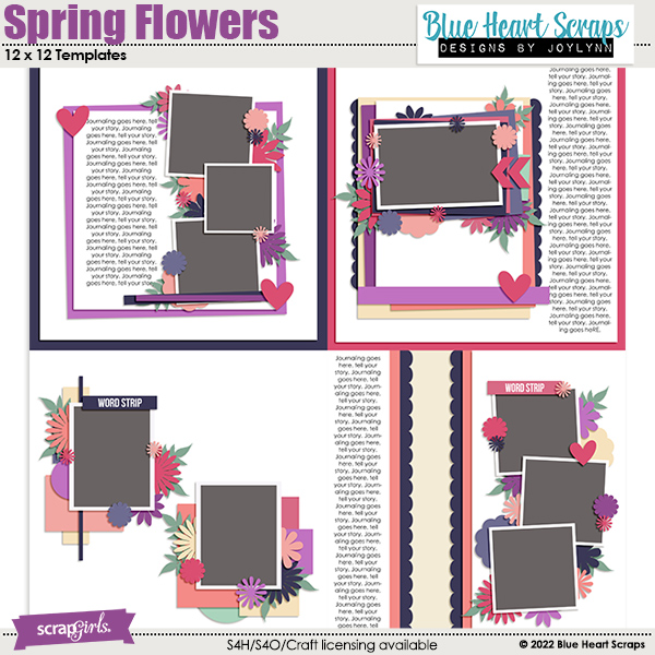 Spring Flowers Template Pack