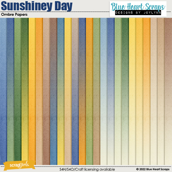 Sunshiney Day Ombre Papers