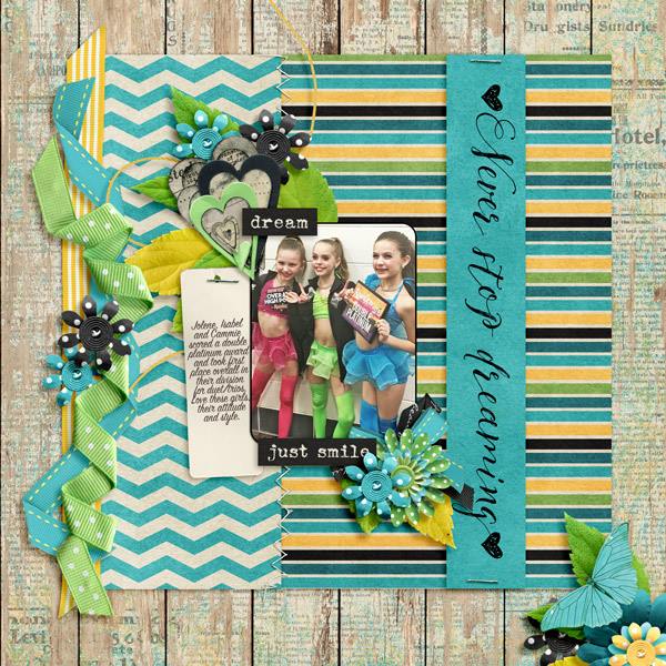 Layout by Joanna using Brighter Days - Wood-grains