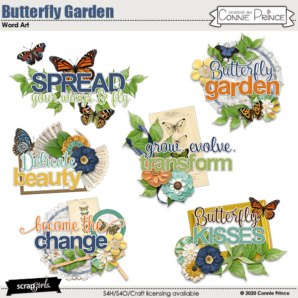 Butterfly Garden by Connie Prince