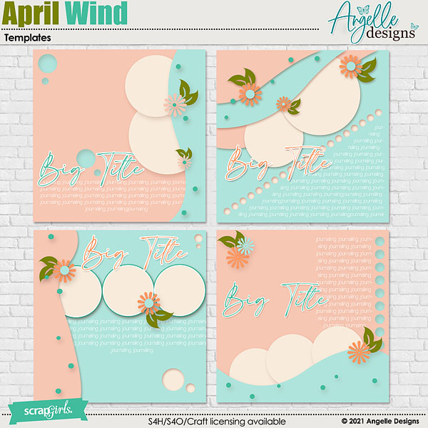 April Wind. Templates by Angelle Designs