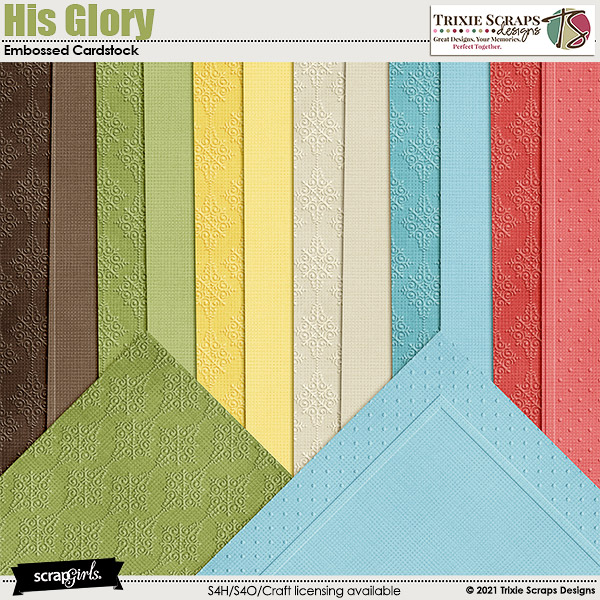 His Glory Cardstock by Trixie Scraps