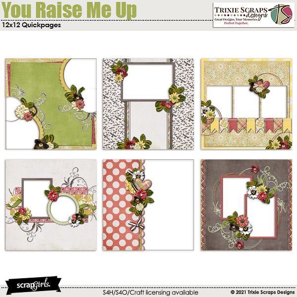 You Raise Me Up Quickpages by Trixie Scraps