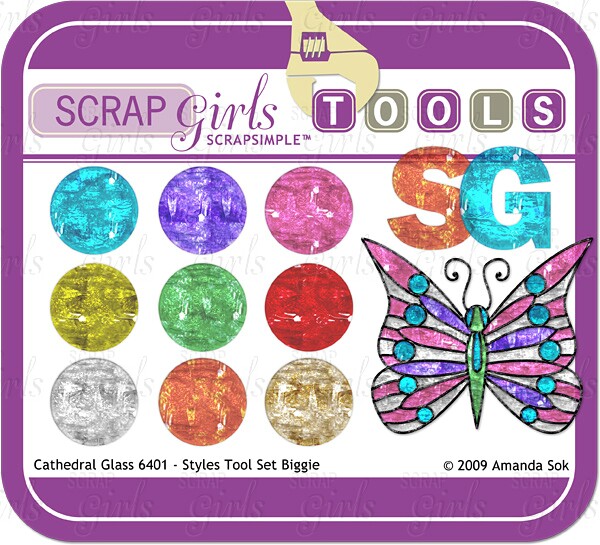 Sold Separately ScrapSimple Tools - Styles: Cathedral Glass 6401 (link to product below)