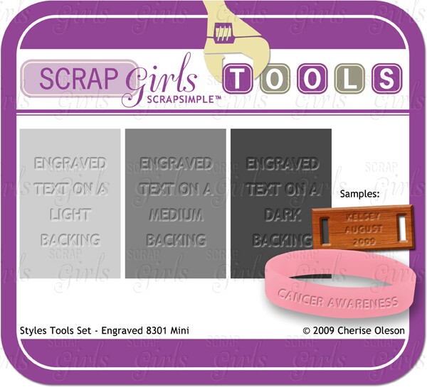 ScrapSimple Tools - Styles: Engraved 8301 Mini