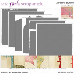 ScrapSimple Paper Templates: Clean Silhouettes