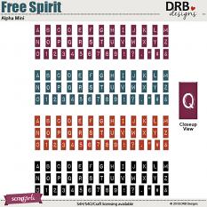 Free Spirit Alpha Mini by DRB Designs | ScrapGirls.com