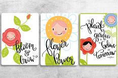Cards created using Flower Friends Embellishment Templates