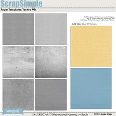 ScrapSimple Paper Templates: Texture Mix
