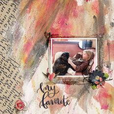 Scrapbook layout created with Wordsmith Digital Kit