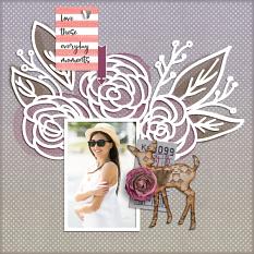 "Everyday Moments" digital scrapbook layout by Darryl Beers
