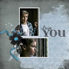 "Loving You" digital scrapbook layout by Carmel Munro