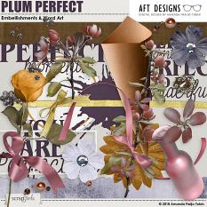 Plum Perfect Embellishments & Word Art by AFT Designs - Amanda Fraijo-Tobin @ScrapGirls.com