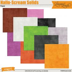 Hallo-Scream Solid Papers