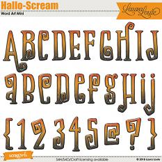 Hallo-Scream Word Art Mini