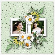 Layout using ScrapSimple Digital Layout Collection:Little Daisy
