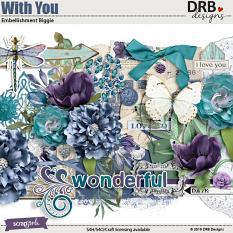 With You Embellishment Biggie by DRB Designs | ScrapGirls.com
