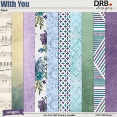 With You Paper by DRB Designs | ScrapGirls.com