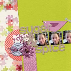 "Sugar and Spice" layout by Cheré