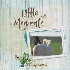"Little Moments" digital scrapbook layout by Marie Hoorne