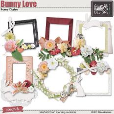 Bunny Love Frame Clusters