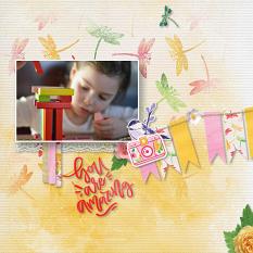 "You are Amazing" digital scrapbook layout by Marie Hoorne
