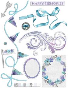 Happy Memories Embellishment Sheet 01 (Shadows not included)