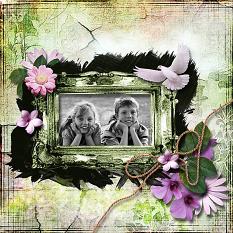Layout using Summer Meadow Photo Masks
