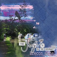 "Brecon Canal" digital scrapbook layout by Marie Hoorne