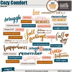 Cozy Comfort Word Art