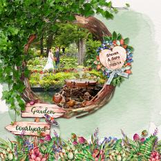 Layout using ScrapSimple Digital Layout Collection:In The Courtyard