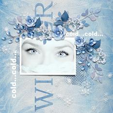 Layout using ScrapSimple Digital Layout Collection:Cold!!Cold!!