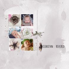 Layout using ScrapSimple Digital Layout Collection:A little bit of life