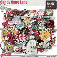 Candy Cane Lane Embellishments