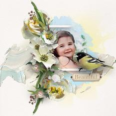 Layout using ScrapSimple Digital Layout Collection:Beautiful Love