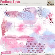 Endless Love Paint Splatters by Chere Kaye Designs