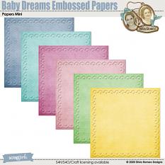 Baby Dreams Embossed Papers by Silvia Romeo
