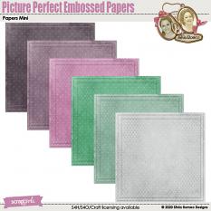 Picture Perfect Embossed Papers by Silvia Romeo