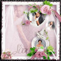 layout using My Wedding by BeeCreation